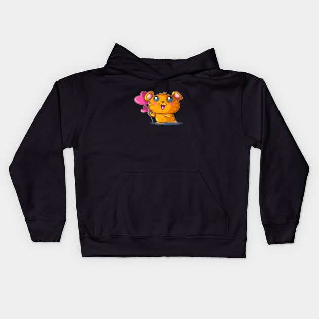 Hamster Kids Hoodie by vancamelot